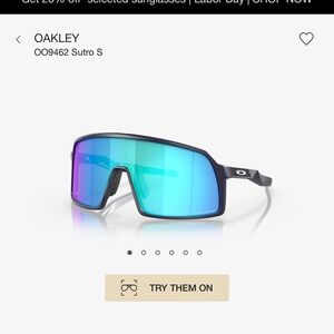 Gently used Oakley Sutro size Small sunglasses.